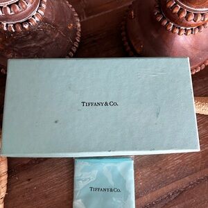 Tiffany & Co. Empty aqua sunglasses Box + New Glasses Cleaning Cloth